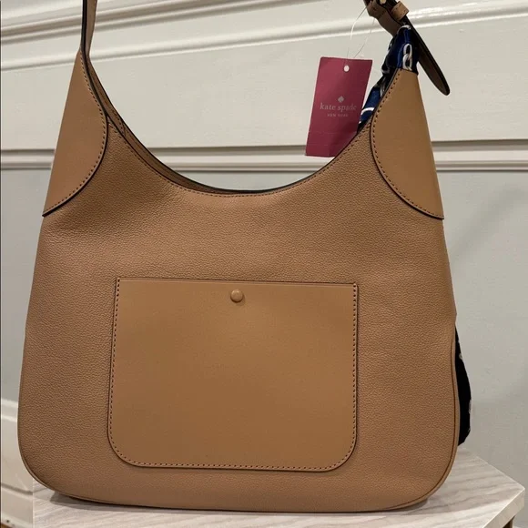 Kate Spade Bag Aster Tan Leather Shoulder Bag - Picture 8 of 17
